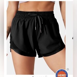 Black Halara Athletic Shorts